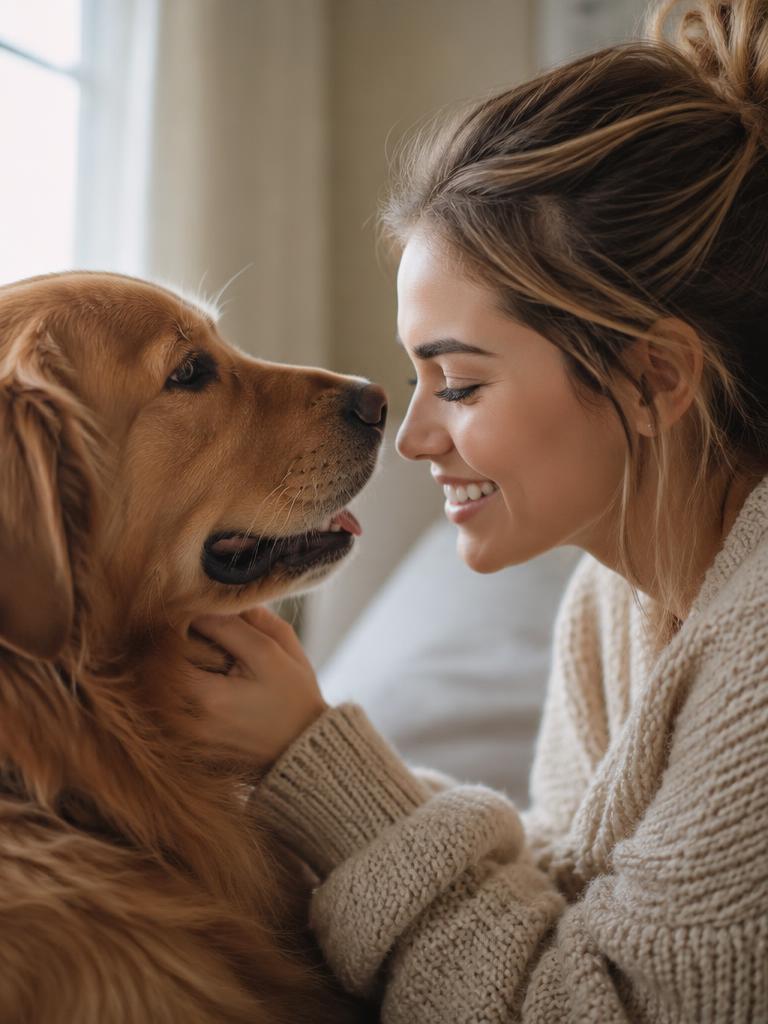 Face to Face pet and owner portrait